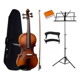 Violino Vogga Fosco 3 4 Completo Von134n Espaleira Estante