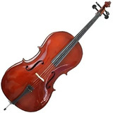 Violoncelo 4/4 Cello Completo Bag Arco Breu Fixos