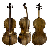 Violoncelo 4 4 Rolim Milor Envelhecido Fosco Frete Grátis