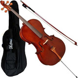 Violoncelo Cello Hofma Hce100 Arco Breu Capa Completo