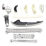 VIPCAR Kit De Corrente De Distribuição 12013 Para VW AUDI 1 4 1 8 2 0 3 2L Selecionado 2009 15 A3 A4 A5 A6 TT Quattro 2011 15 Q5 2008 14 Jetta GTI Eos CC 2008 15 Passat 10 2015 16 Golf R