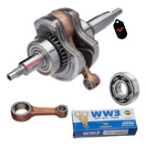 Virabrequim Ybr 125 2006 2016 Completo C Biela Rolamento