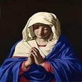 Virgem Maria De Sassoferrato 50x62 Tela Canvas Para Quadro