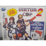 Virtua Cop 2 Saturn  Pistola  Jogo E Manual 