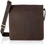 Visconti Bolsa Carteiro De Couro Envelhecido Coleção Harvard Mocha One Size Bolsa Carteiro De Couro Envelhecida Harvard