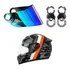 Viseira + Botões Capacete Mixs Mx5/fokker Camaleão