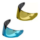 Viseira Capacete Ls2 Ff320 Ff353 Polivisor Azul E Dourada