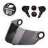 Viseira Fw3 Gt Ls2 Ff358 Fumê Antirisco Kit Reparo Botão