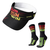 Viseira Para Corrida Hupi + Meia Running Esportes My Life