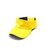 Viseira Praia Esportiva Corrida Ao Ar Livre Ajustável Diversas Cores L 01 Amarelo
