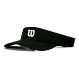 Viseira Wilson Core Logo W Treinos Wilson Preta
