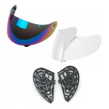 Viseiras Capacete Agv K3 k4 Camaleão Cristal Kit Fixação
