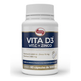 Vita D3 C Zinco Vitafor 60 Cápsulas