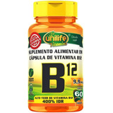 Vitamina B12 Cianocobalamina 60 Cápsulas Unilife