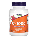 Vitamina C 1000mg E Rosa Mosqueta 100tabls Now Foods
