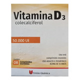 Vitamina D 50.000ui C/8 Cáps Colecalciferol Imunidade Font D Sabor Without Flavor