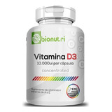 Vitamina D3 10 000ui Por Cápsula 500mg 120 Cáps Full Sabor Sem Sabor