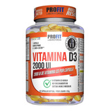 Vitamina D3 Colecalciferol 2000 Ui 60 Caps Profit Labs Sabor Sem Sabor