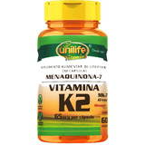 Vitamina K2 Mk7 Menaquinona 65mcg Unilife