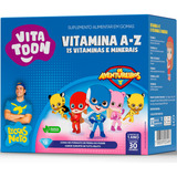 Vitatoon Luccas Neto Vitamina A z Kids 30 Gomas Maxinutri Sabor Tutti Frutti