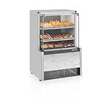 Vitrine Estufa MEQA-075R BR Branca Linha Aurora Gelopar Vidro Reto 0-75m 220V