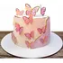 Vitrine Topo De Bolo De Borboletas Rosa E Dourada Mariposas Rosa Dorada Rosa Mariposas Pack 10 10