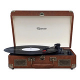 Vitrola Raveo Sonetto Vintage Chrome Brown Bluetooth Marrom 110 220v Bivol