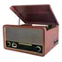 Vitrola Raveo Turner Toca-discos Cd Radio K7 Bivolt Vintage Cor Marrom 127/220v