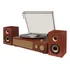 Vitrola Retrô Vintage Raveo Studio Plus Marrom Bluetooth Usb