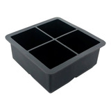 Vittak Forma Gelo Em Silicone Quadrada 4 Cubos Grandes Drinks Doces