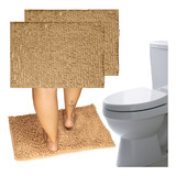 Vittak Kit 2 Tapete De Banheiro Bolinha Antiderrapante 40x60cm Plus Cor Nude