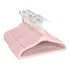 Vittak Kit 50 Cabide Infantil Veludo Slim Antideslizante Cor Rosa