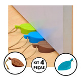 Vittak Kit Com 4 Aparador Peso Porta Silicone Divertido Decoração Cor Sortidas Forma Folha