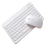 Vitx Kit Teclado E Mouse Sem Fio Bluetooth Colorido Para Pc Ipad (branco)