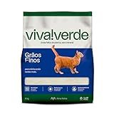 Viva Verde Areia Higiênica Biodegradável Para Gatos Grãos Finos 4kg