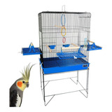 Viveiro Confort Triplex Calopsita Aves Diversas Azul