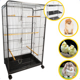 Viveiro Gaiola Fauna Grande Aves Caes Petshop 3andar Rodinha