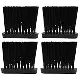 Vkinman 4 Peças De Escova De Lareira Oblonga Com Cabo PP Grande Cabo PP 9 5 Cm Cabeça De Substituição Para Escova De Lareira Escovas De Móveis Escova De Pó De Carro Grande