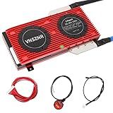 VNSZNR LiFePO4 BMS 48V 16S 200A Placa De Proteção De Bateria PCB Inteligente Sistema De Gerenciamento De Bateria Com Fios De Cabos De Equilíbrio E Módulo Sem Fio Para Fosfato De Ferro De Lítio