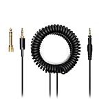 Voarmaks 4 Pole Long Steps Audio DJ Cable Cord Line Plug Compatible With Pioneer HDJ X5 X7 S7 CUE1 Headphones Extended Coiled Spring Dj Wire