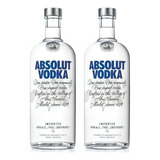 Vodka Absolut 1l Kit 2 Unidades