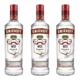 Vodka Destilada Smirnoff Garrafa 998ml 3 Un