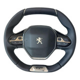 Volante 208 Peugeot Gt Em Couro C Acionador De Buzina novo
