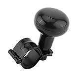 Volante Automático Spinner Fibra De Carbono Preto Alumínio Universal Carro Resistente Volante Suicida Brody Manobrando Bola Giratória Com Alça Giratória