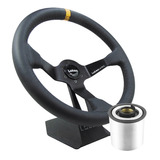 Volante Automobilismo Lotse Wrc ( Couro / Amarelo / 350 Mm )