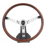 Volante Clássico Big Block Wood Lotse Haste Aço Inox