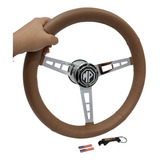 Volante Clássico Mp Lafer V8 37 Inox Couro Mrc Mp Lafer