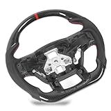 Volante De Corrida Punho Ergonômico Vermelho 12 O Anel De Relógio Brilhante Controle Estável Volante Hydro Dip Com Furos De Paddle Shifter Para Raptor 2017 A 2020