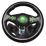 Volante De Vibração Gamer Com Pedais E Cambio Para Xbox360 PC PS2 PS3 Preto Giro 180º - KP-5815A