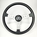 Volante Delta Classico 380mm LOGO WOLFSBURG -CENTRO PRATA-